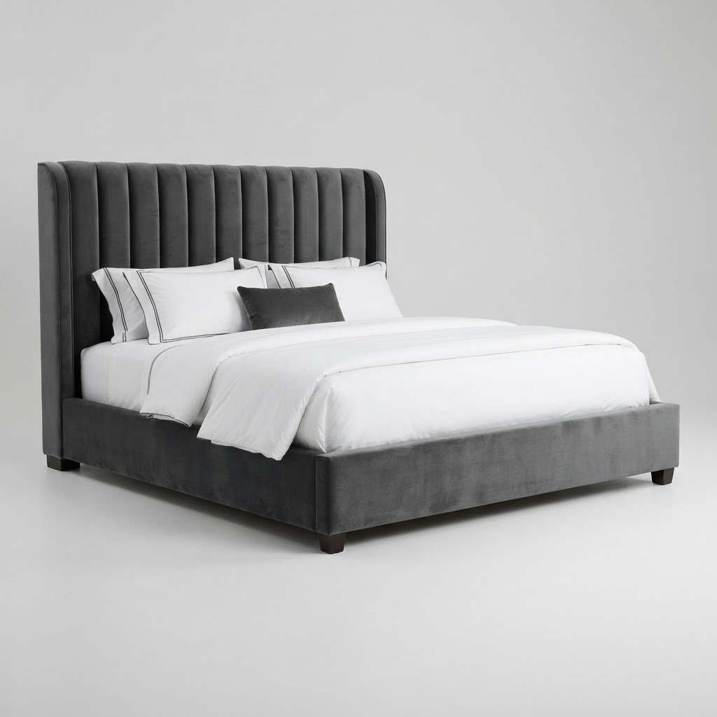 Marlowe Channel-Tufted Bed - King Upholstered Beds
